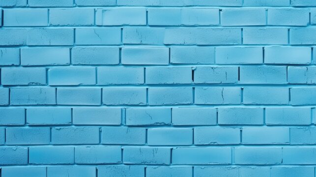  The background of the brick wall is in Sky Blue color.