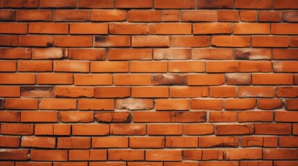 The background of the brick wall is in Tangerine color.