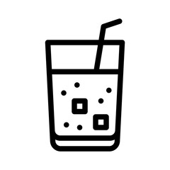 soft drink line icon