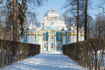 View of the ancient pavilion 