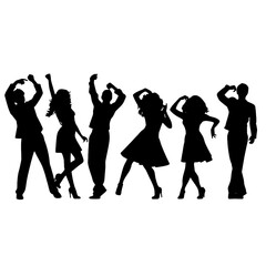 
silhouettes of dancing people
