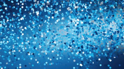  The background of the confetti scattering is in Blue color