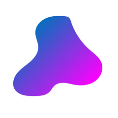 modern gradient blob shape