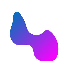 modern gradient blob shape