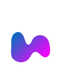 modern gradient blob shape