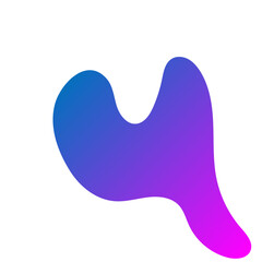 modern gradient blob shape