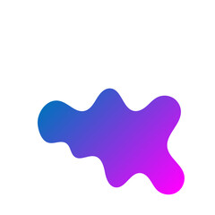 modern gradient blob shape