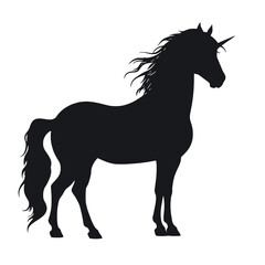 silhouette of a unicorn

