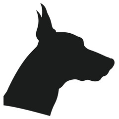 dog head silhouette
