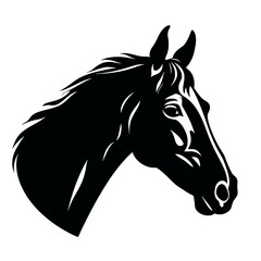 horse silhouette vector