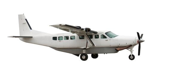 small commercial airplane isolated png