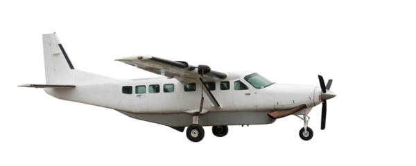 small commercial airplane isolated png
