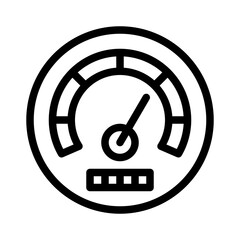 speedometer line icon
