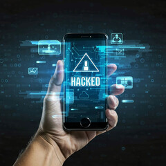 System  warning alert Person use smartpho