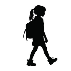 silhouette of a child