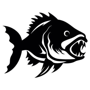 recommend clip art: Piranha Silhouette 