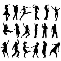 silhouettes of people
