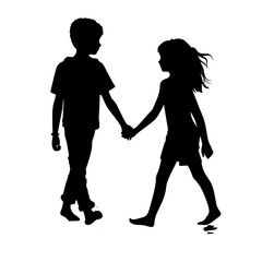 silhouette of couple
