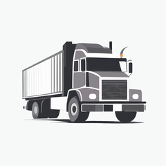 truck logo on a white background 