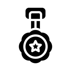 medal glyph icon