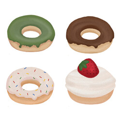 Set of Donut Clipart