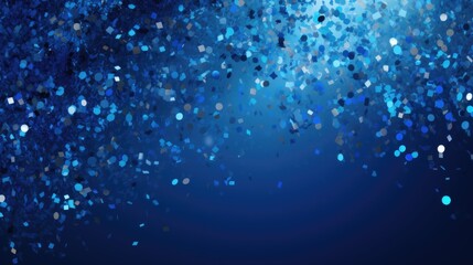 The background of the confetti scattering is in Sapphire color.