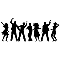 silhouettes of people