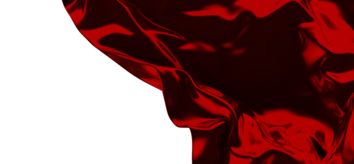 Сovered with a red cloth background