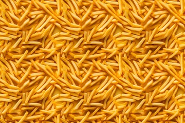 Full frame background of crunchy stick snacks with vivid yellow color