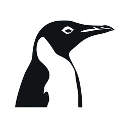penguin silhouette vector