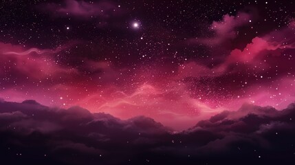 The background of the starry sky is in Maroon color