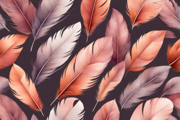 Colour feather abstract background.
