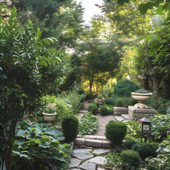  the peaceful ambiance of a well-tended garden. 
