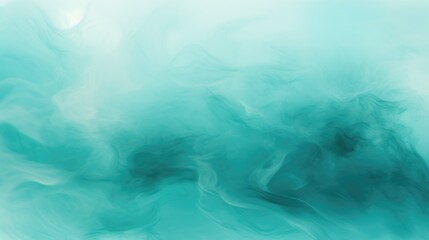 Fototapeta na wymiar Turquoise Color Fog Background