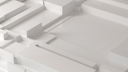 3D geometric shapes background