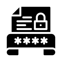 Obraz premium file glyph icon