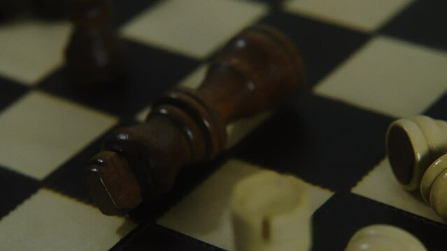 Chess game figures checkmate