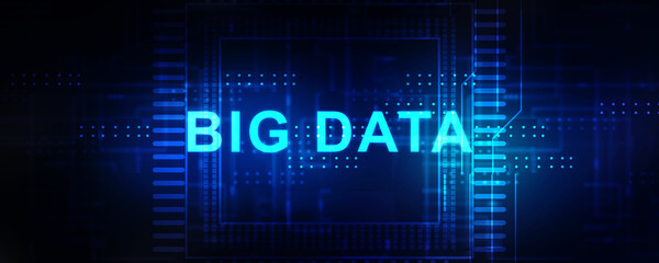 2d illustration abstract Big data 
