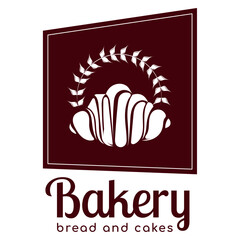 Local food logo bakery shop Vector illustration