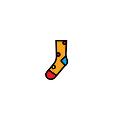 Original vector illustration. The icon of warm winter socks.