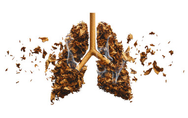World No Tobacco Day Healthy Lungs Awareness Campaign On Transparent Background.