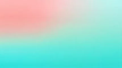 Cercles muraux Corail vert light coral and pastel blue colors background