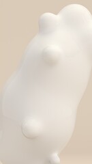 Abstract Liquid Spheres Floating 3D