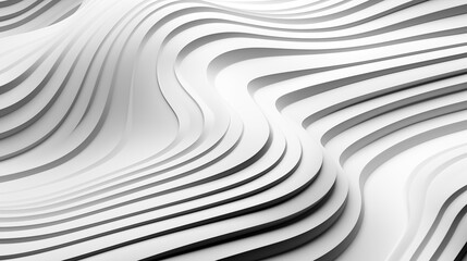 A minimalist abstract background of black and white 3d art similar to staircase of light and shadow