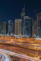 Streets of Dubai at night - 736362511