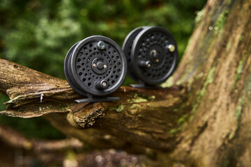 Kołowrotek o ruchomej szpuli do wędkarstwa muchowego © Zbigniew