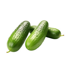 cucumbers isolated on transparent or white background, png