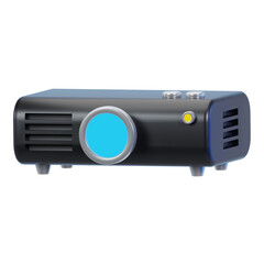projector electronic device for presentation 3d illustration