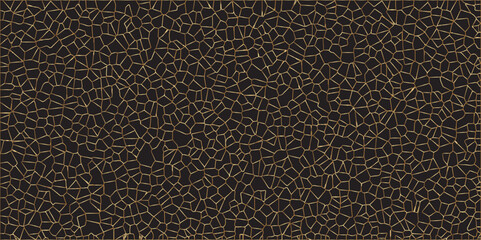  black crystallize abstract background in gold vector illustration. black gold colors stone tile pattern. Cement kitchen decor. abstract mosaic polygonal background.