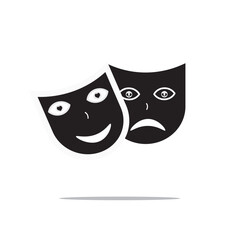 it is possible to use as happy and sad mask logo icon